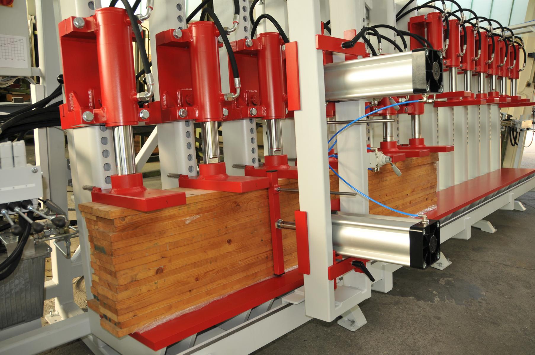  Lamellation Press, workpiece support width 400 mm